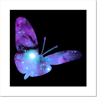 Space Butterfly Posters and Art